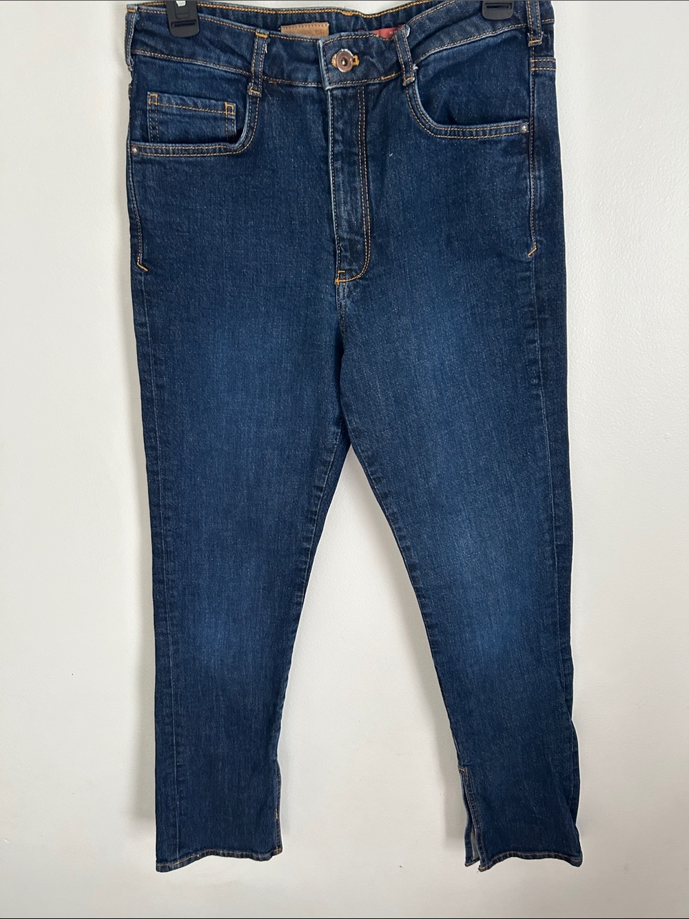 Pilcro Dark Blue Straight-Leg Jeans - Picture 7 of 13